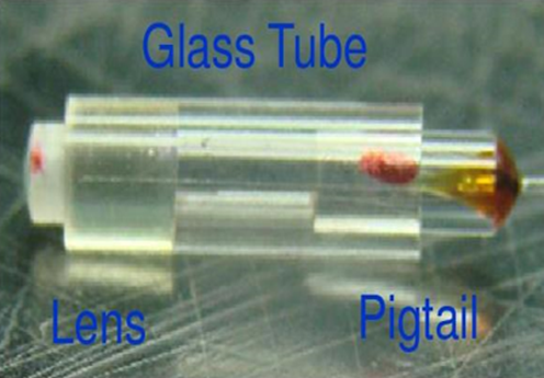 Polarization Maintaining fiber pigtailed mini collimators with slow axis key mar